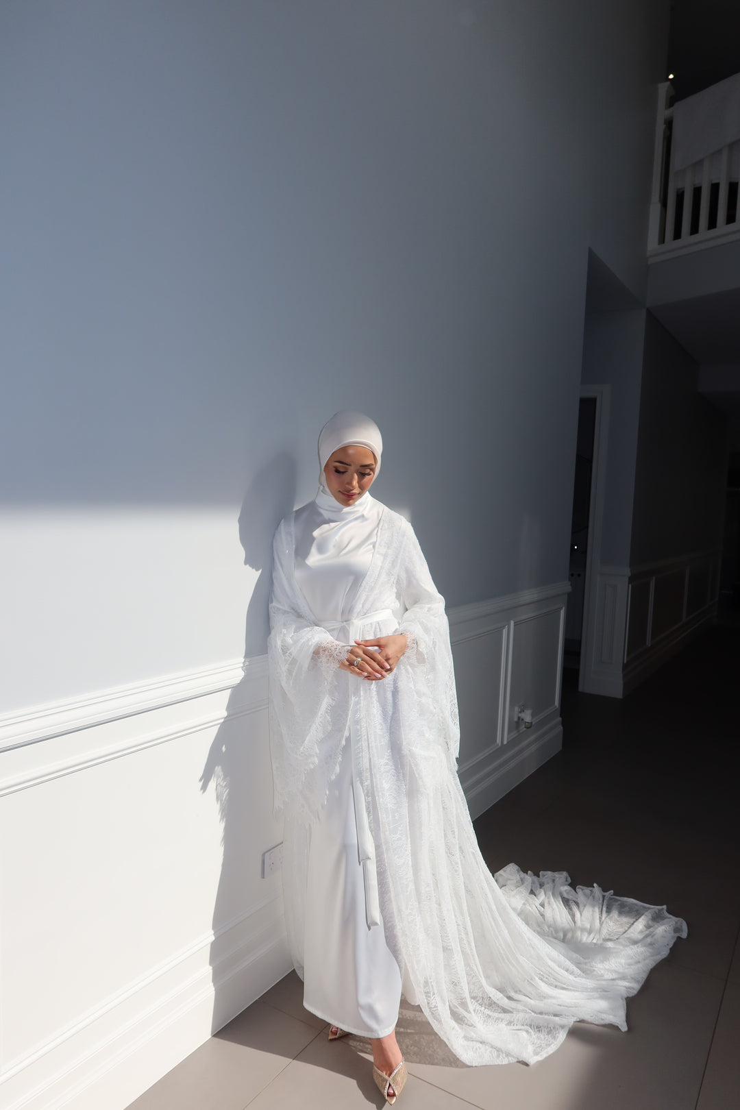 Meadow Long Lace Robe