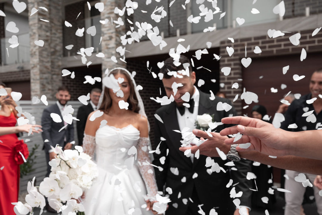 White Biodegradable Confetti