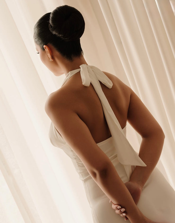 Custom morning gown