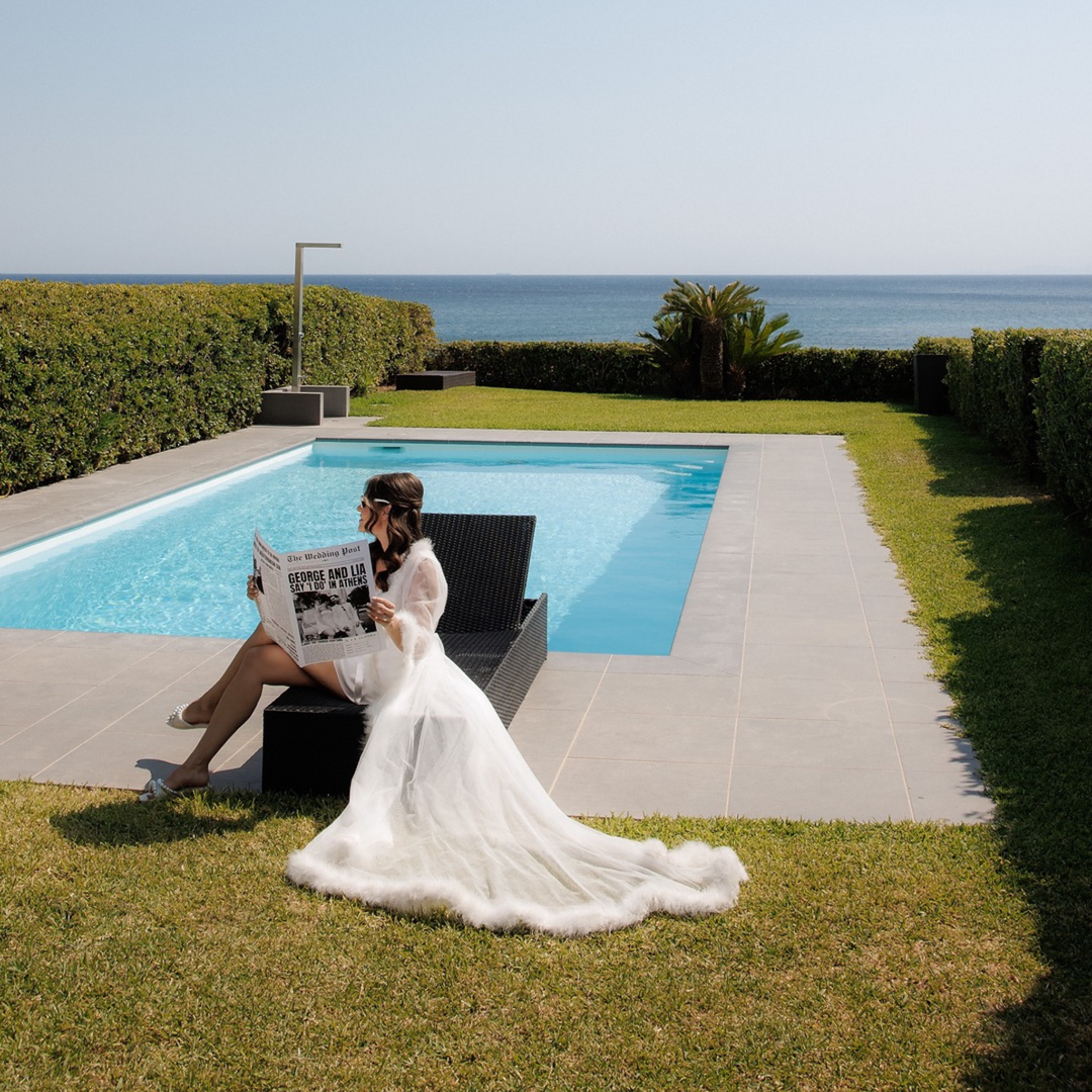 Rayhana Bridal Fur Tulle Robe