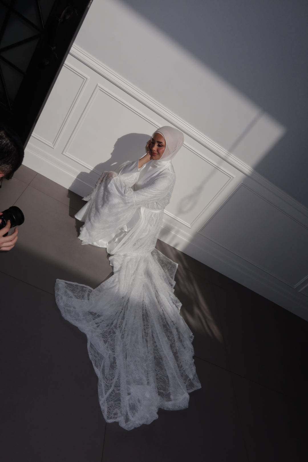 Meadow Long Lace Robe