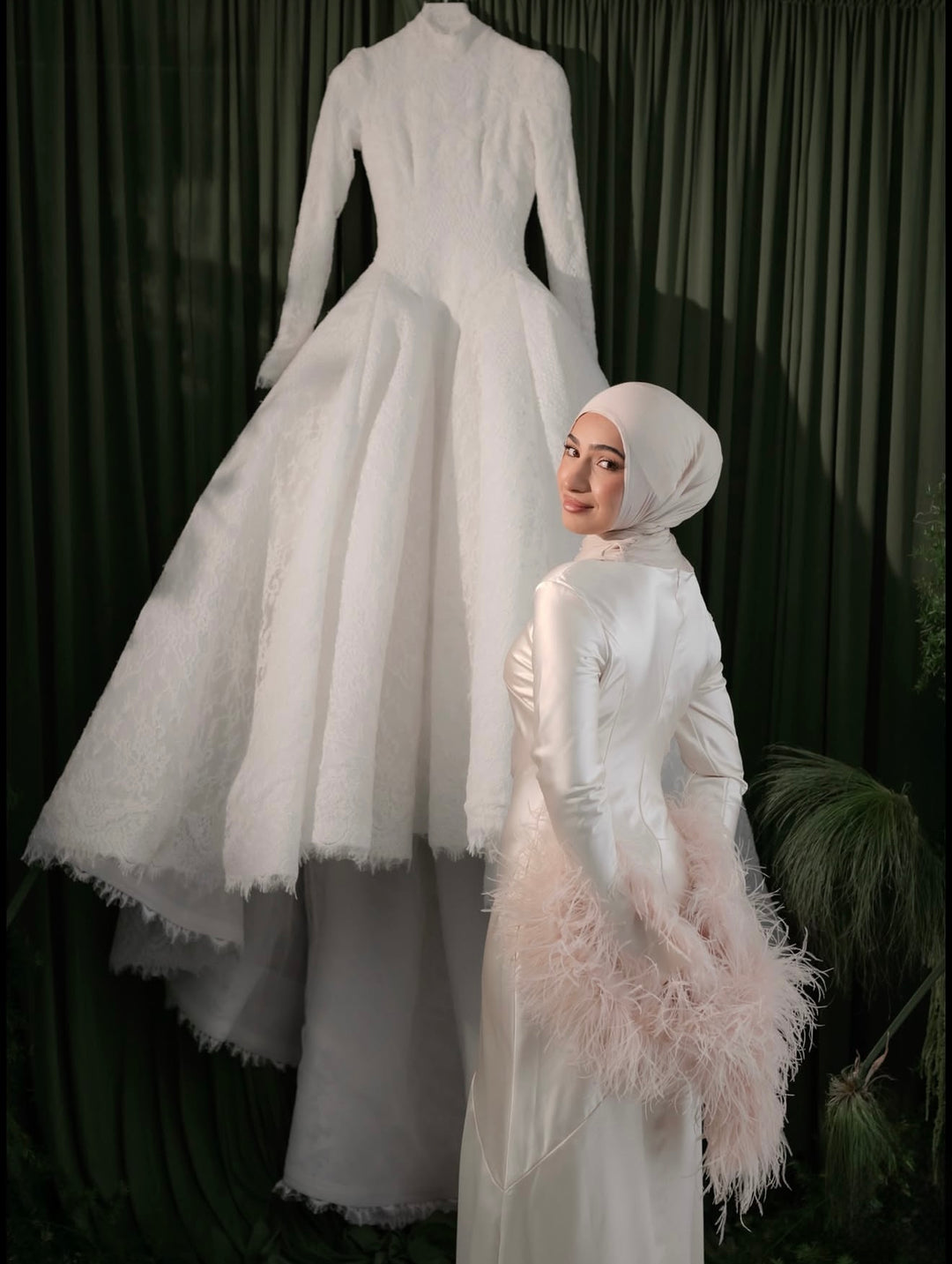 Custom morning gown