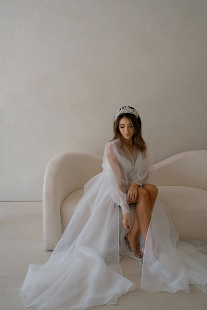 Mila Organza Bridal Robe