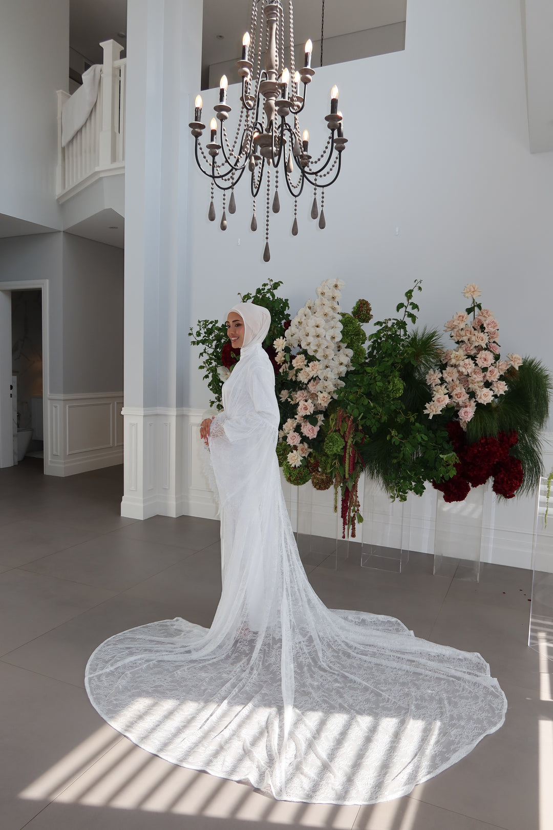 Meadow Long Lace Robe
