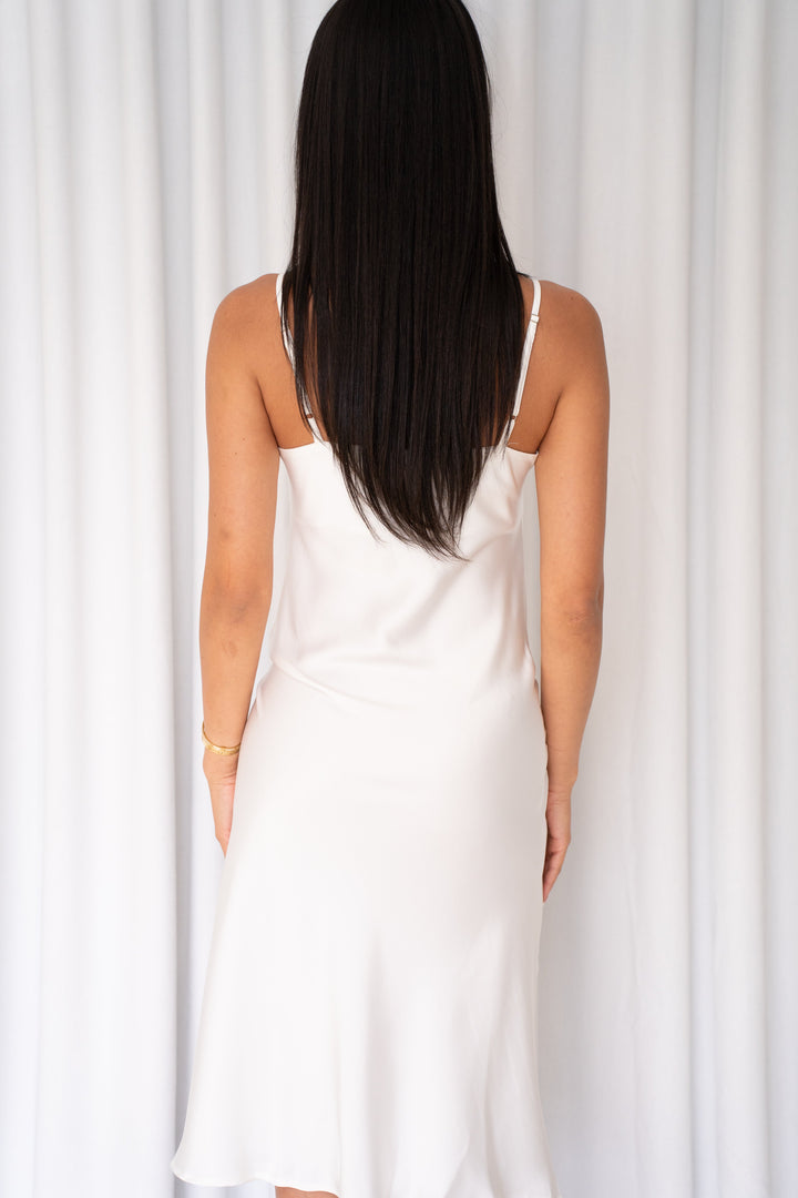 Keira Bridal Cowl Neck Midi Slip