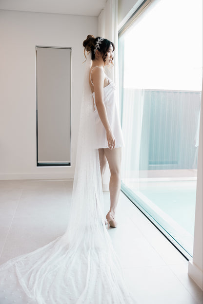 Sheer Pearl Tulle Veil