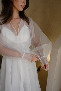 Mila Organza Bridal Robe