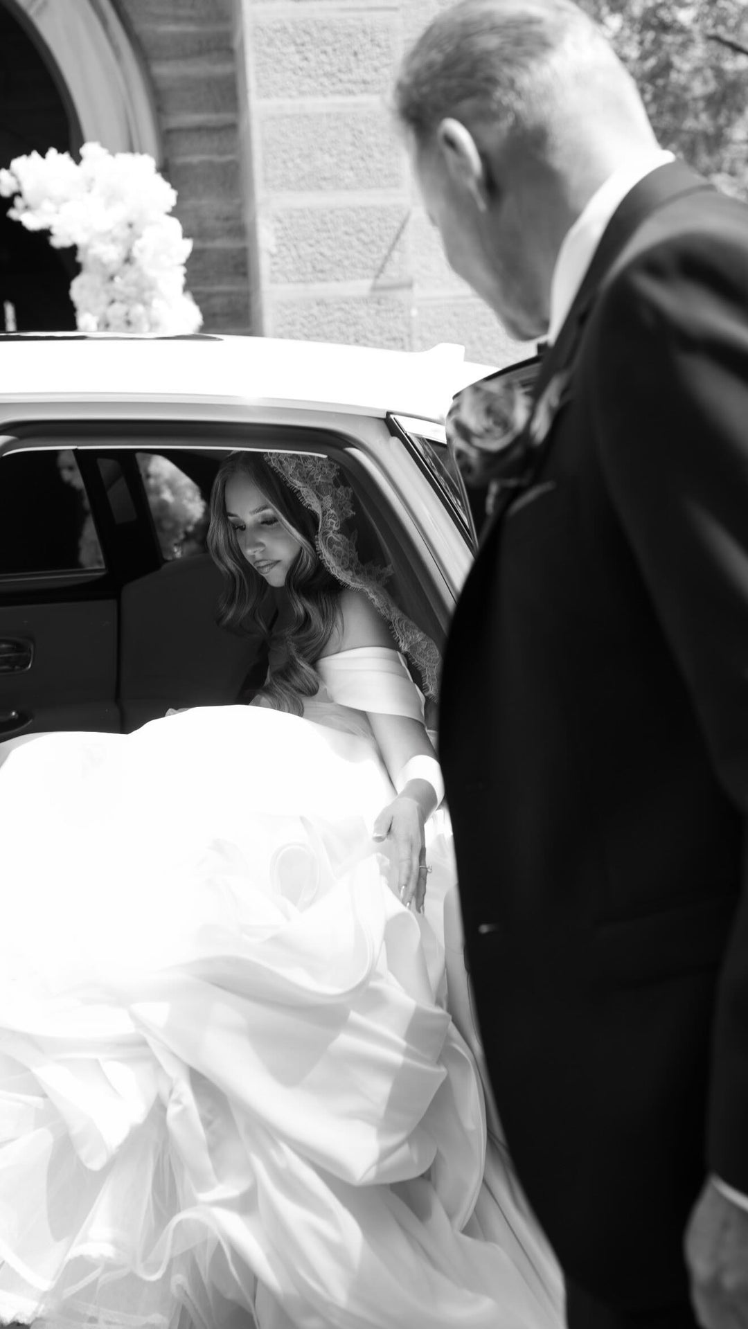 Lucia One Tier Mantilla Veil