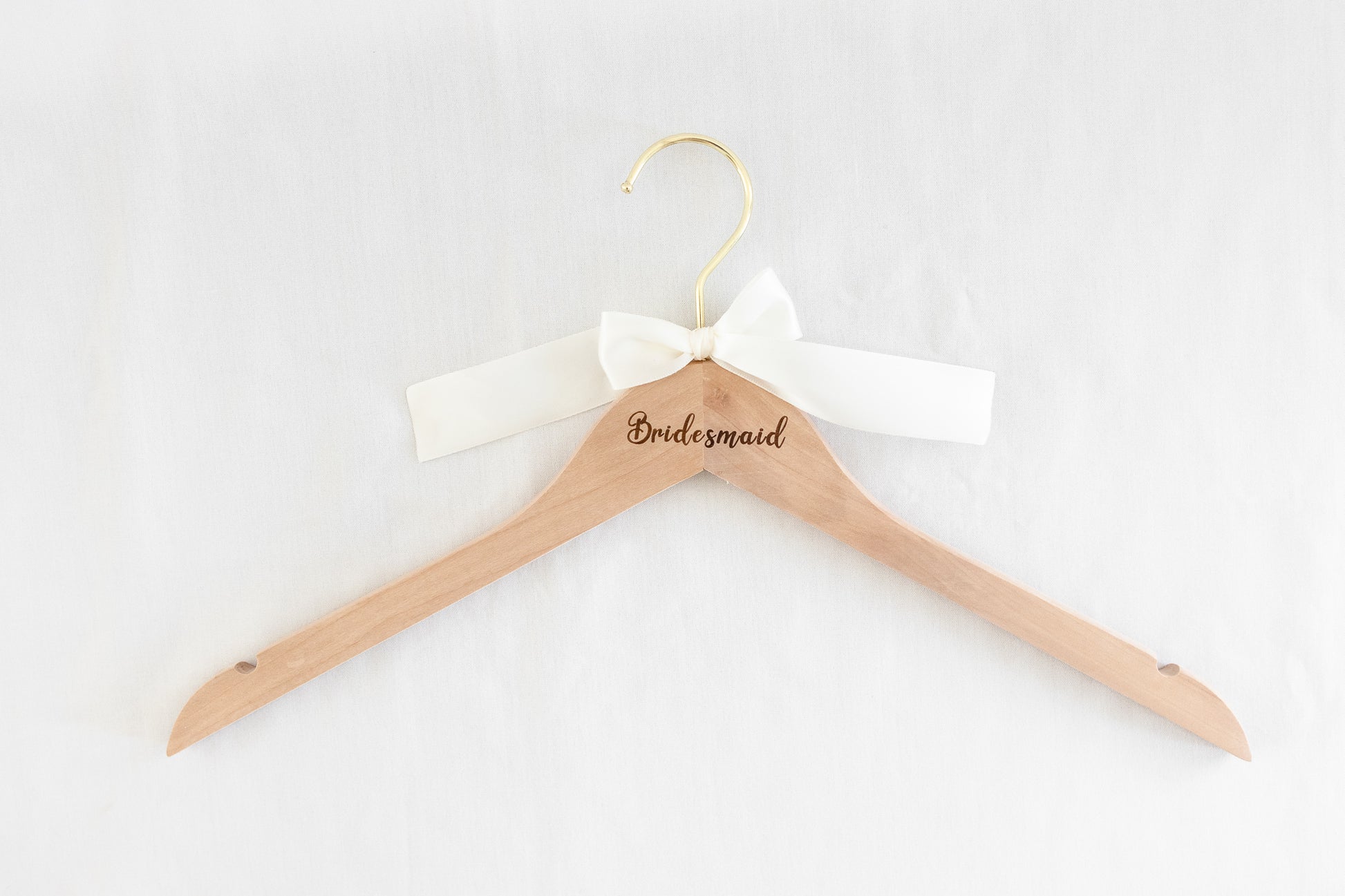 Wooden bridesmaid hanger with personalized name
